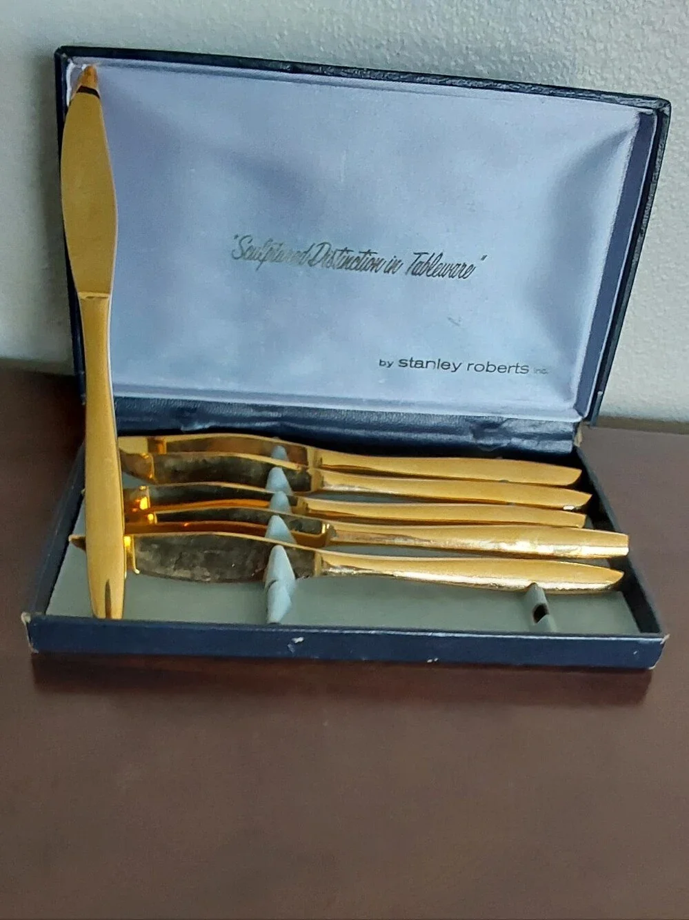 Stanley Roberts‎ Gold Table Knife Sets Of 6